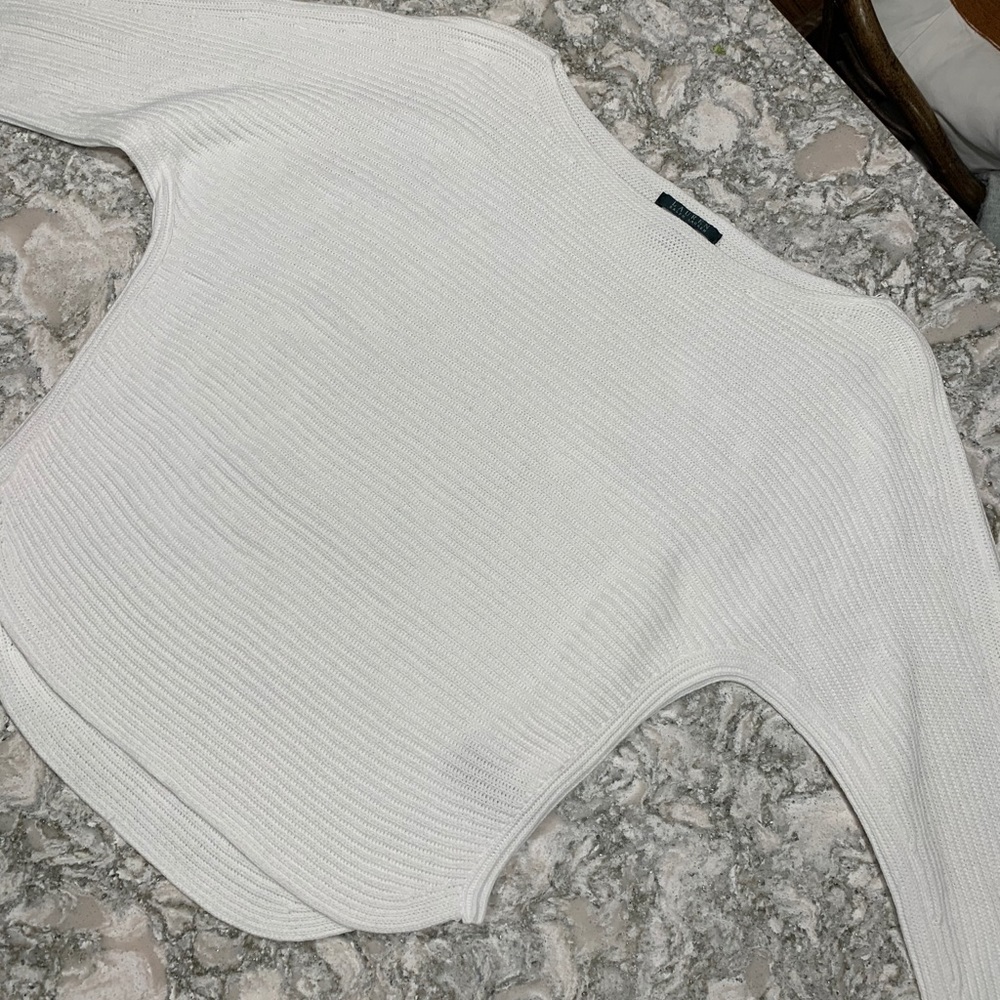 White Cotton Ralph Lauren Sweater